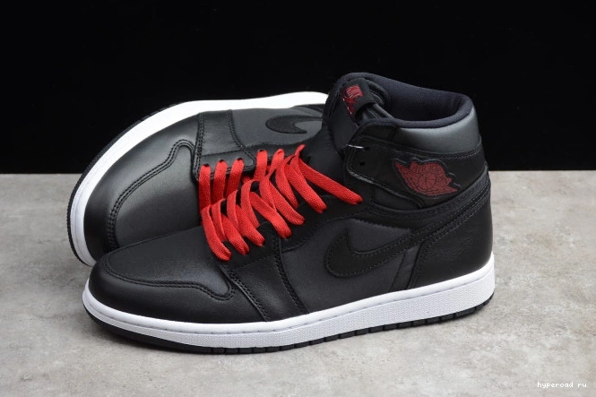 1 Black Air High OG Jordan Satin Retro 555088-060 0529